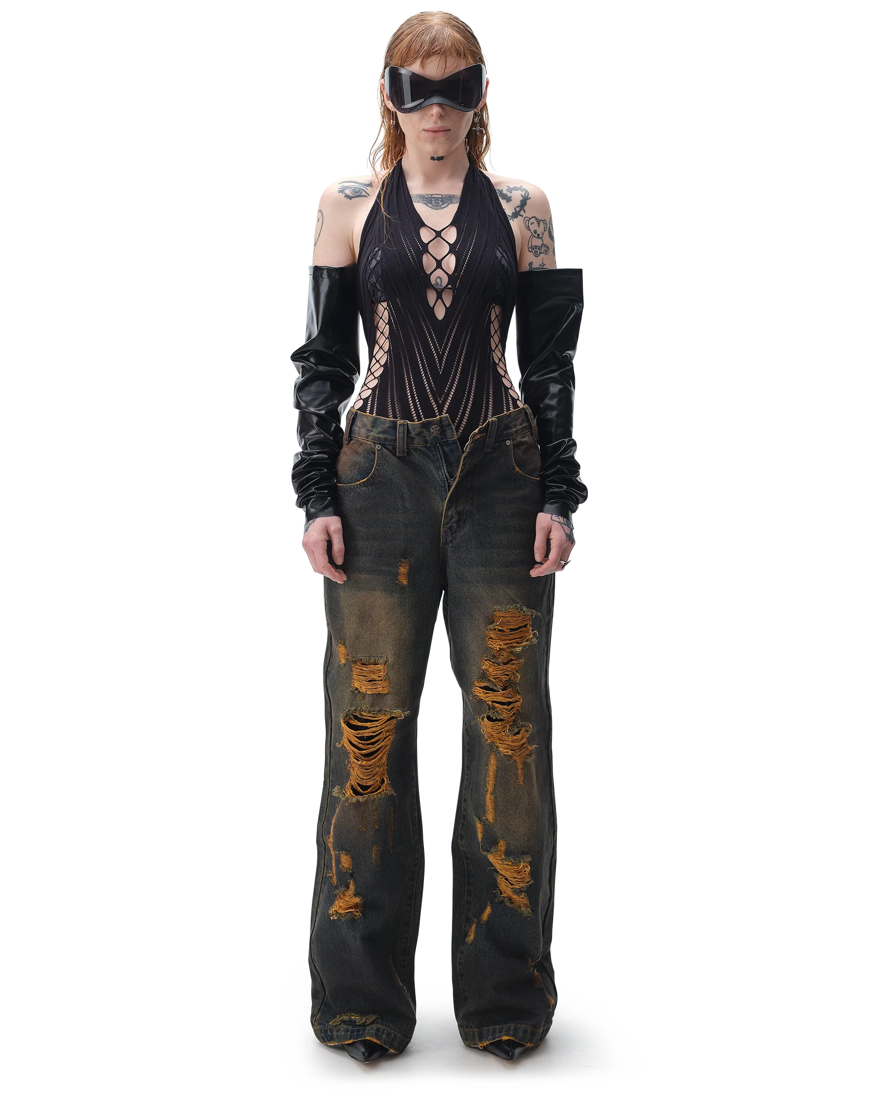 Burnout Brown Jeans - Image 10