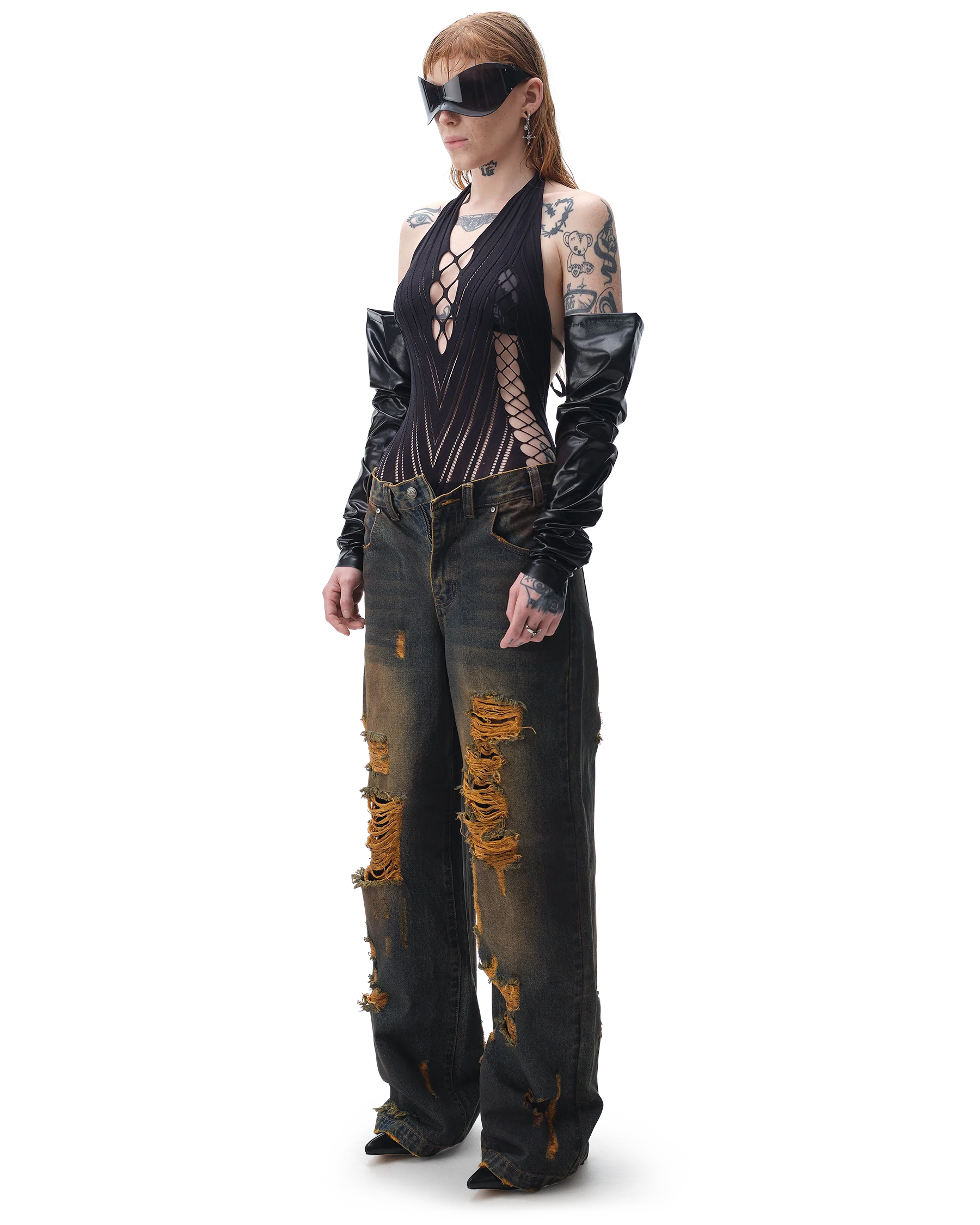 Burnout Brown Jeans - Image 11