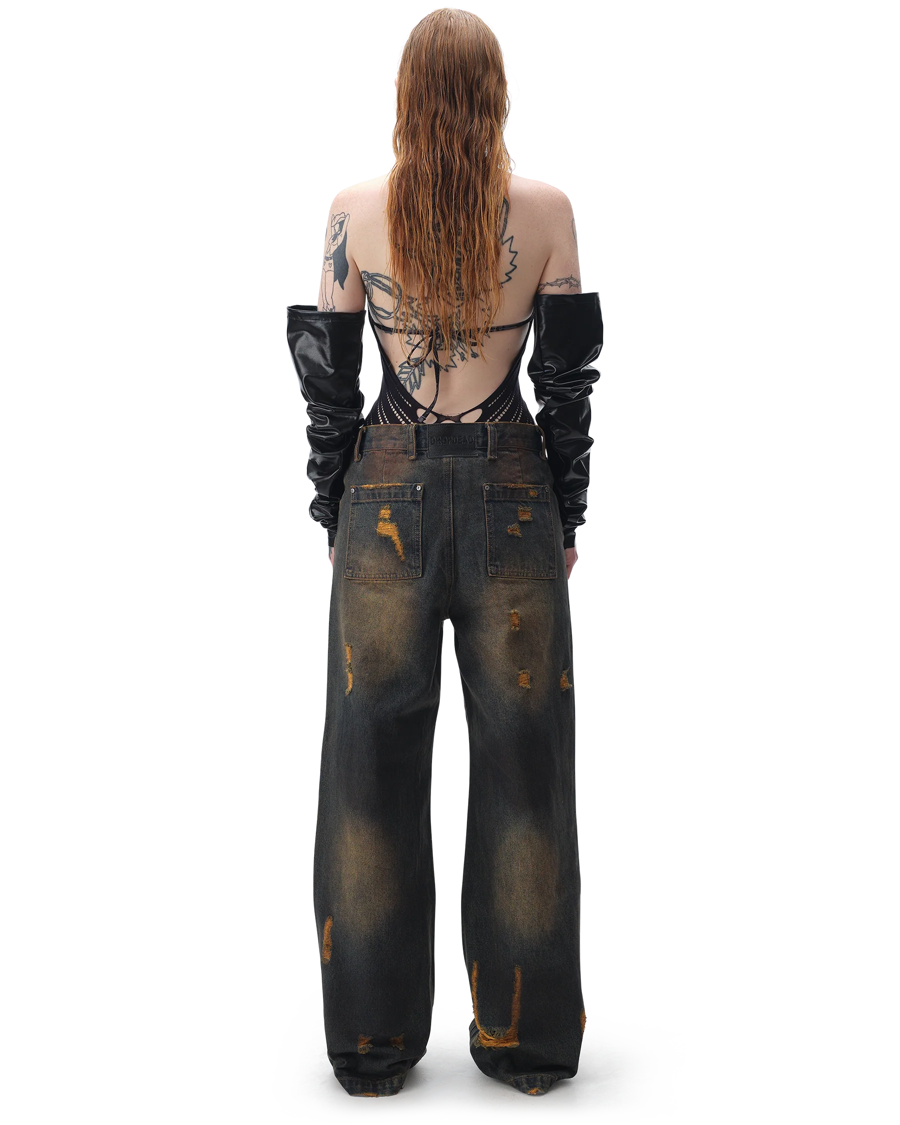 Burnout Brown Jeans - Image 12
