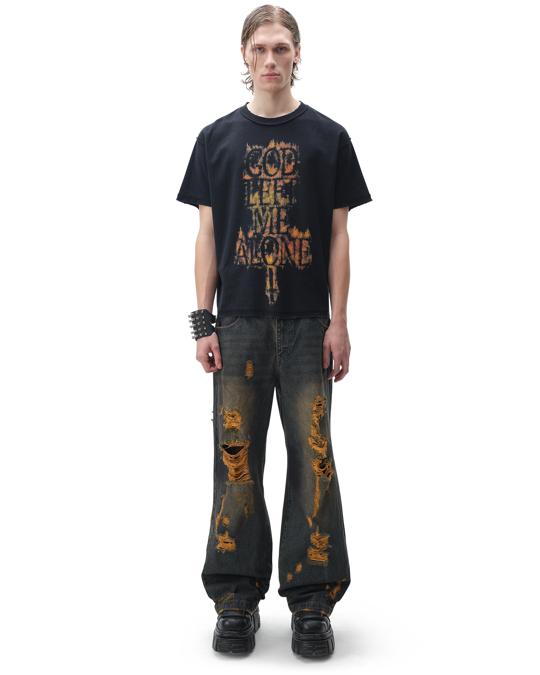 Burnout Brown Jeans - Image 5