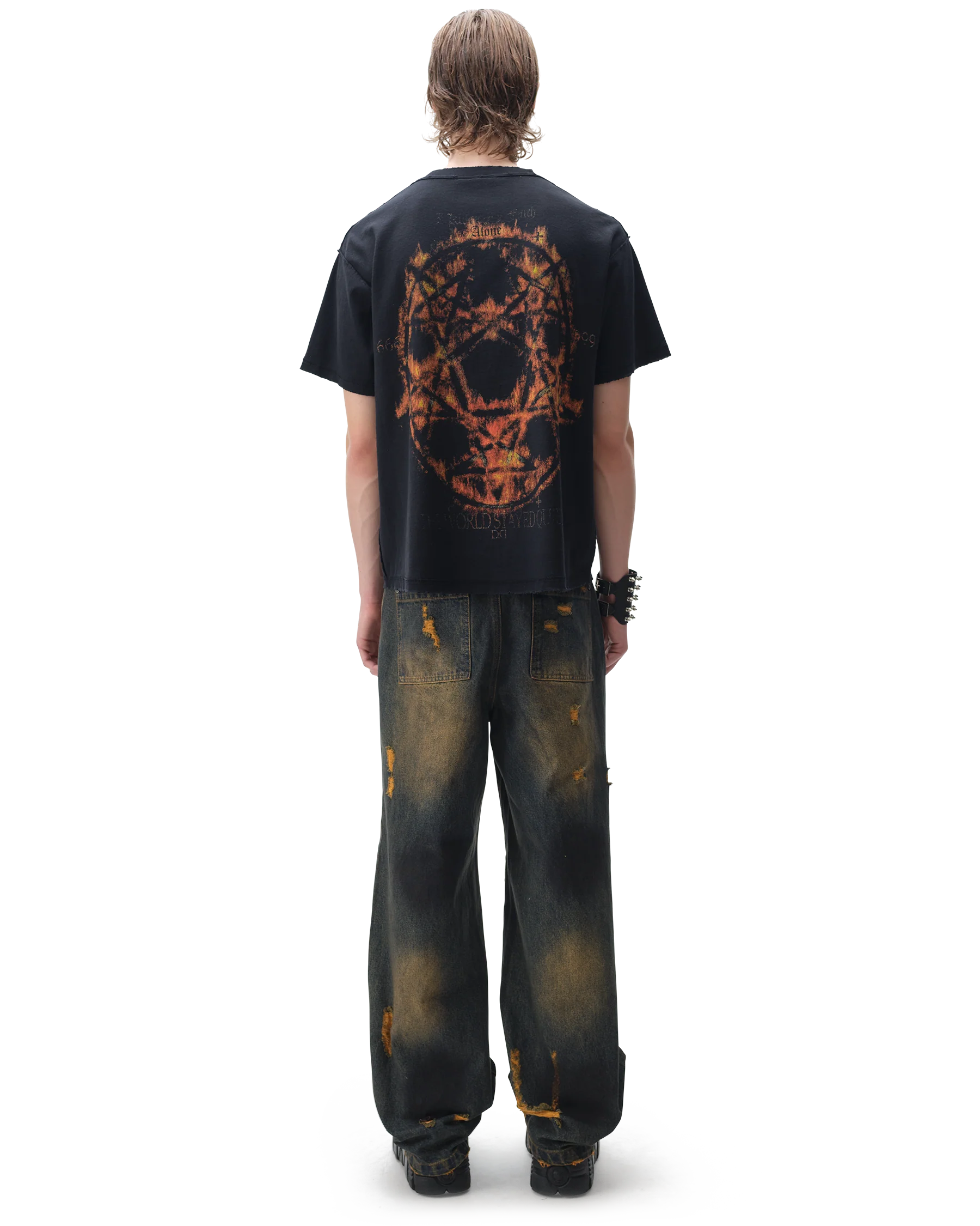 Burnout Brown Jeans - Image 7