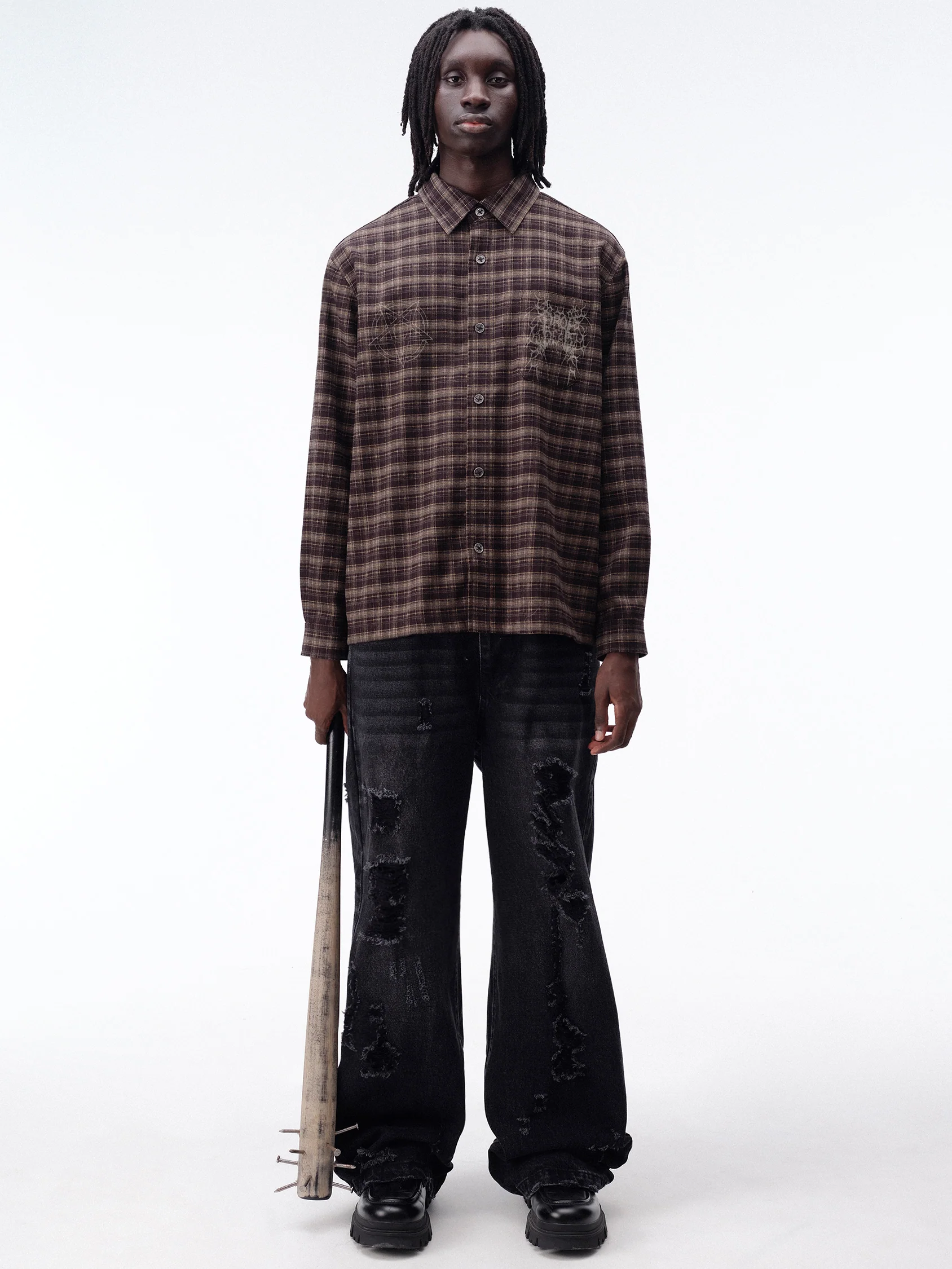 Charred Plaid shirt - Image 10