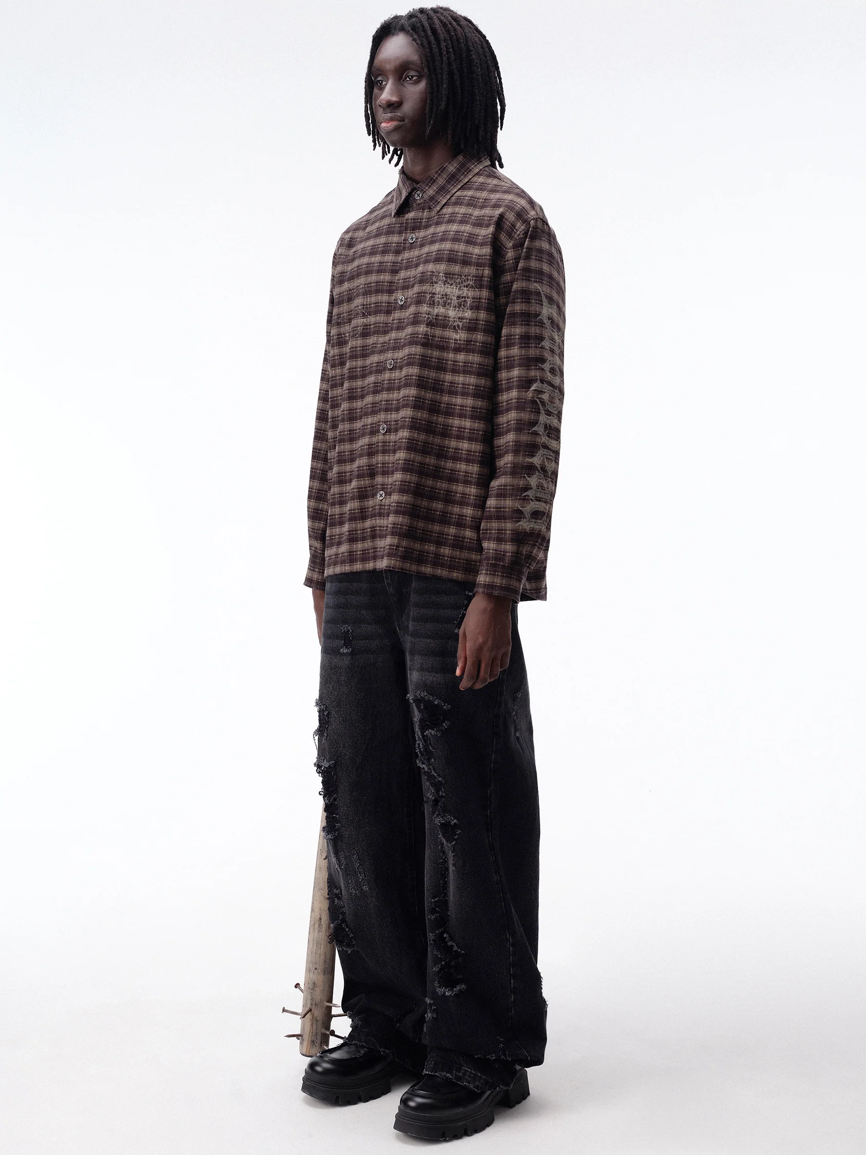 Charred Plaid shirt - Image 11