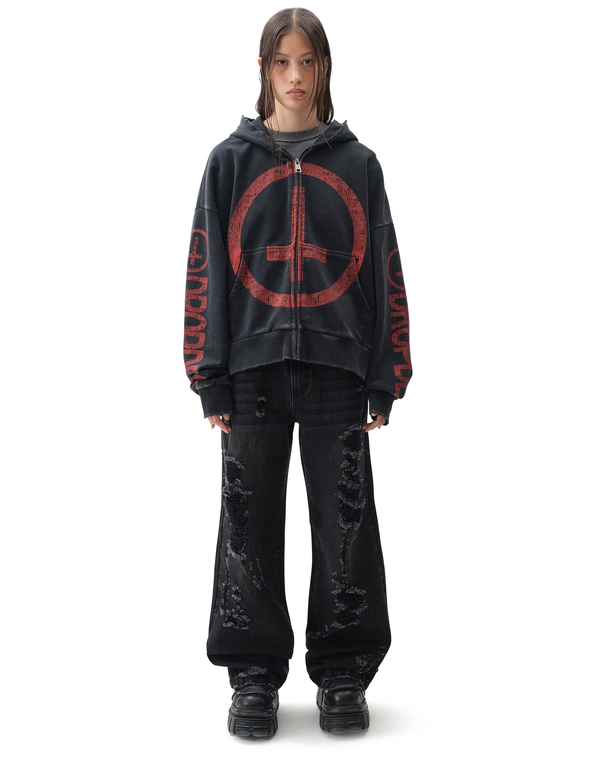 Coma Black Boxy Hoodie - Image 9