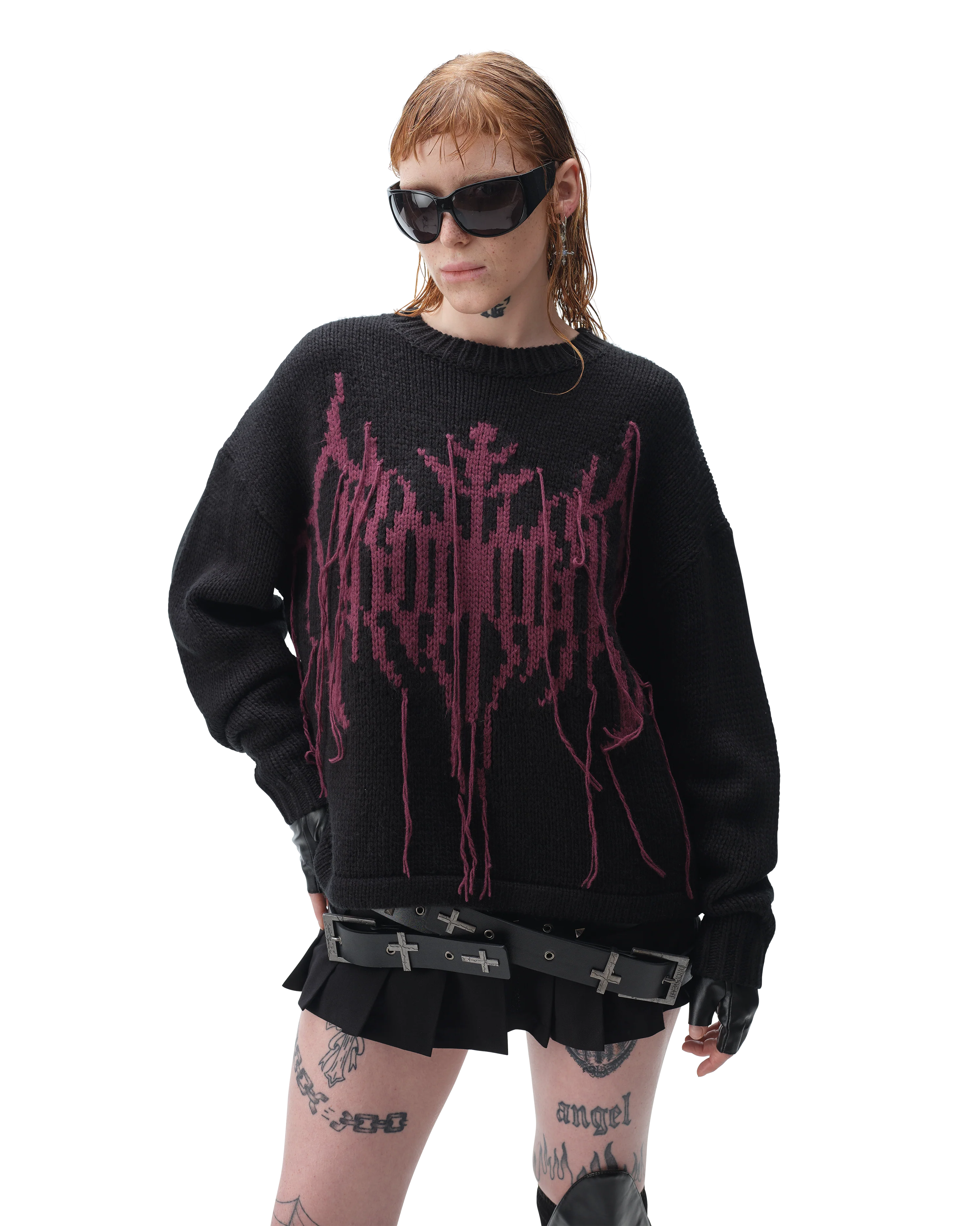 Vein Knitted Jumper